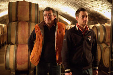 Philippe Girard and Son Arnaud at Home in Savigny Cellars